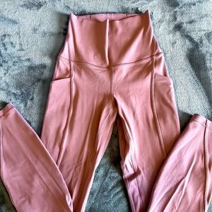 lululemon blush align leggings
